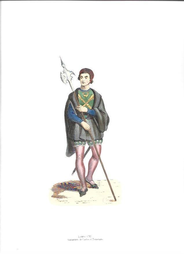 LAMINA 37163: Alabardero de Carlos el Temerario