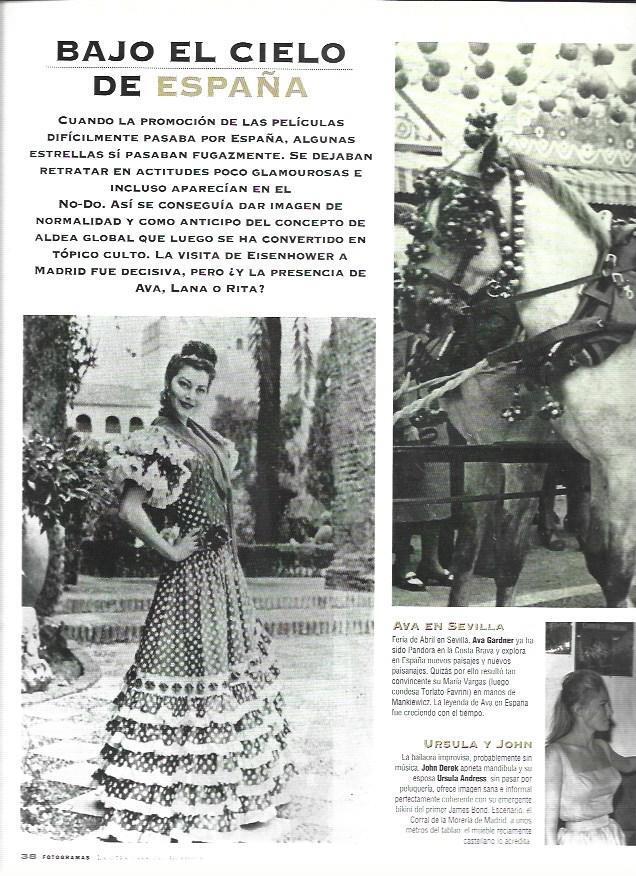LAMINA 37209: Ava Gardner vestida de flamenca