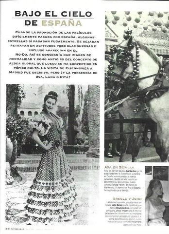 LAMINA 37209: Ava Gardner vestida de flamenca