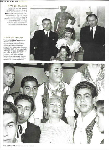 LAMINA 37210: Rita Hayworth en Madrid y Lana Turner en Palma