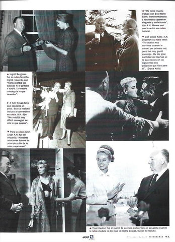LAMINA 37273: Hitchcock con sus actrices