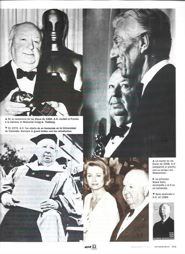 LAMINA 37268: Hitchcock recibiendo premios