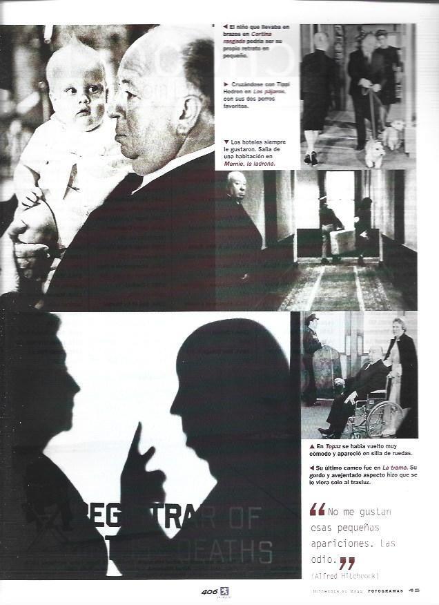 LAMINA 37275: Hitchcock en varios rodajes