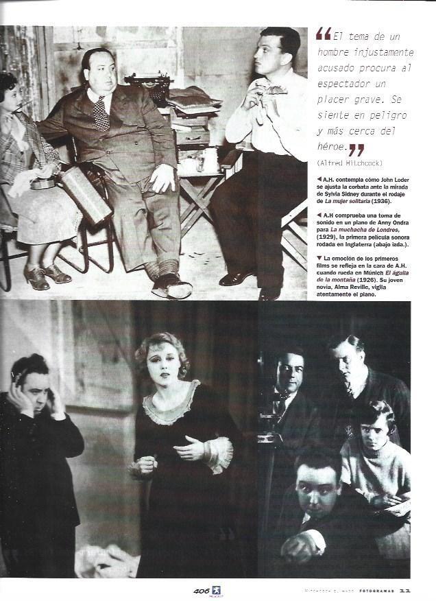LAMINA 37258: Hitchcock en el rodaje de LA mujer solitaria