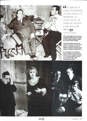 LAMINA 37258: Hitchcock en el rodaje de LA mujer solitaria
