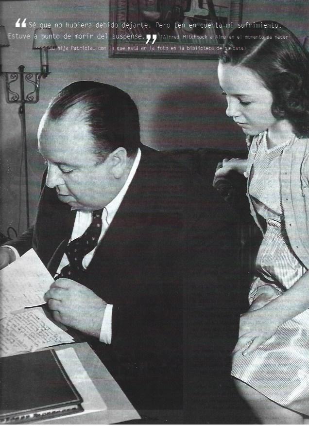 LAMINA 37257: Hitchcock con su hija Patricia