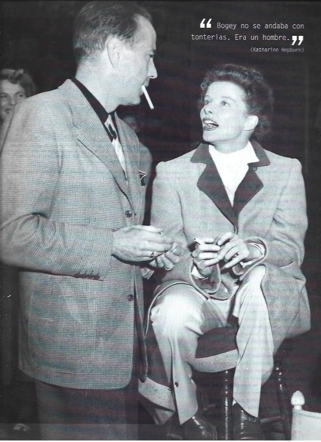 LAMINA 37295: Bogart con Katherine Hepburn