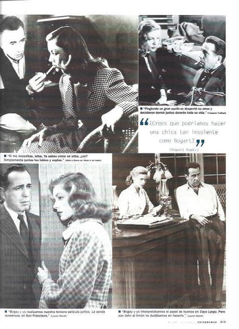 LAMINA 37291: Bogart y Bacall en diferentes peliculas