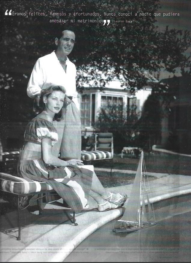 LAMINA 37290: Bacall y Bogart en su casa