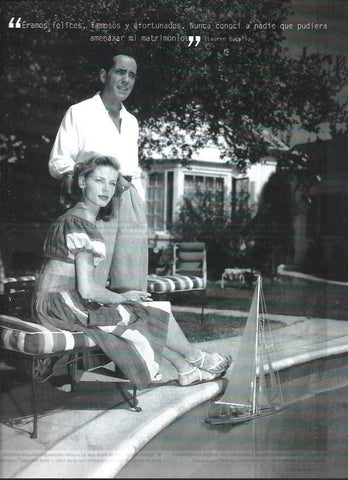 LAMINA 37290: Bacall y Bogart en su casa