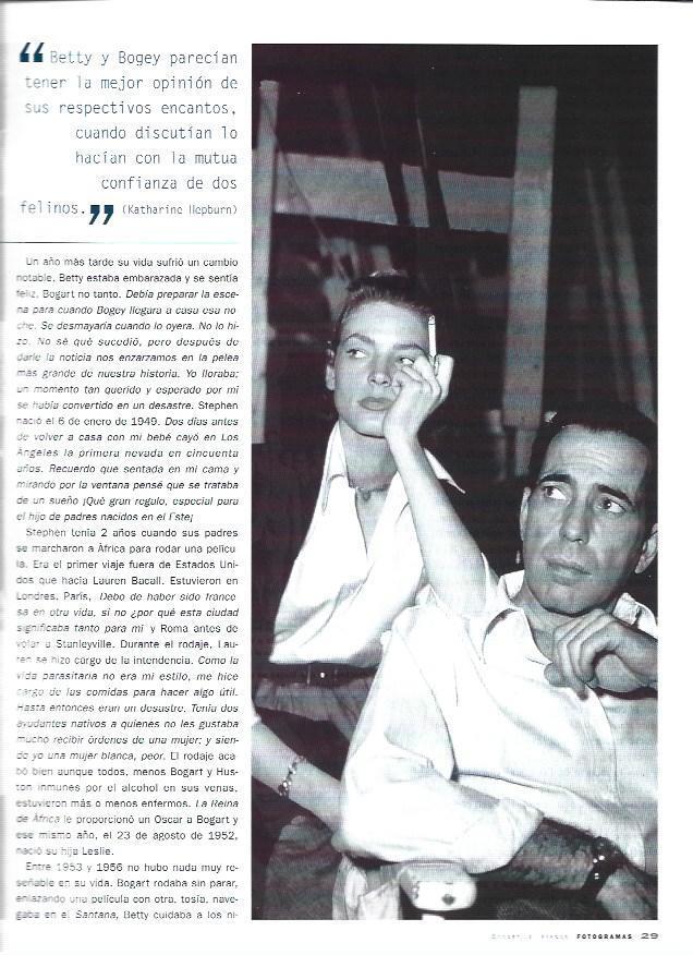 LAMINA 37289: Lauren Bacall con Bogart en un descanso