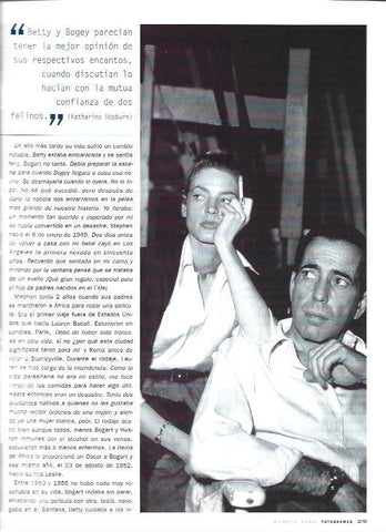 LAMINA 37289: Lauren Bacall con Bogart en un descanso