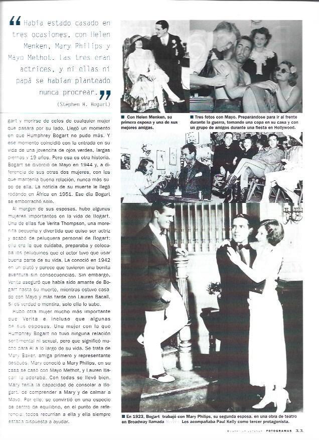 LAMINA 37280: Bogart con sus tres esposas