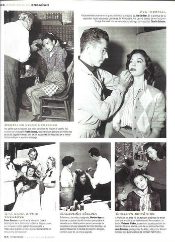 LAMINA 37222: Frank Sinatra, Ava Gardner en maquillaje