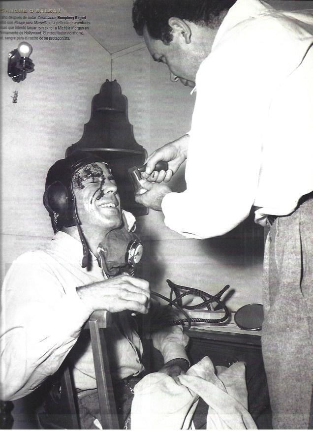 LAMINA 37221: Humphrey Bogart en maquillaje
