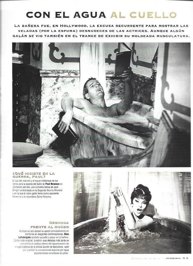 LAMINA 37216: Paul Newman en la bañera