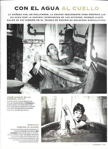 LAMINA 37216: Paul Newman en la bañera