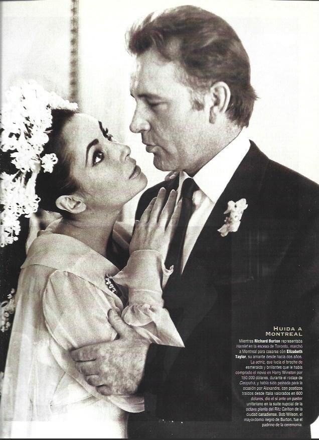 LAMINA 37237: Boda de Liz Taylor y Richard Burton