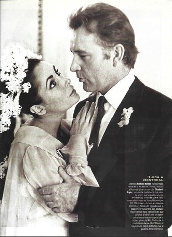 LAMINA 37237: Boda de Liz Taylor y Richard Burton