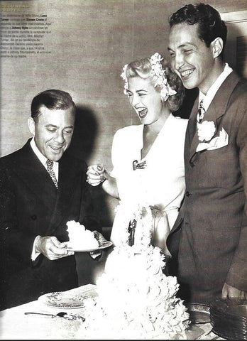 LAMINA 37236: Boda de Lana Turner con Steven Crane