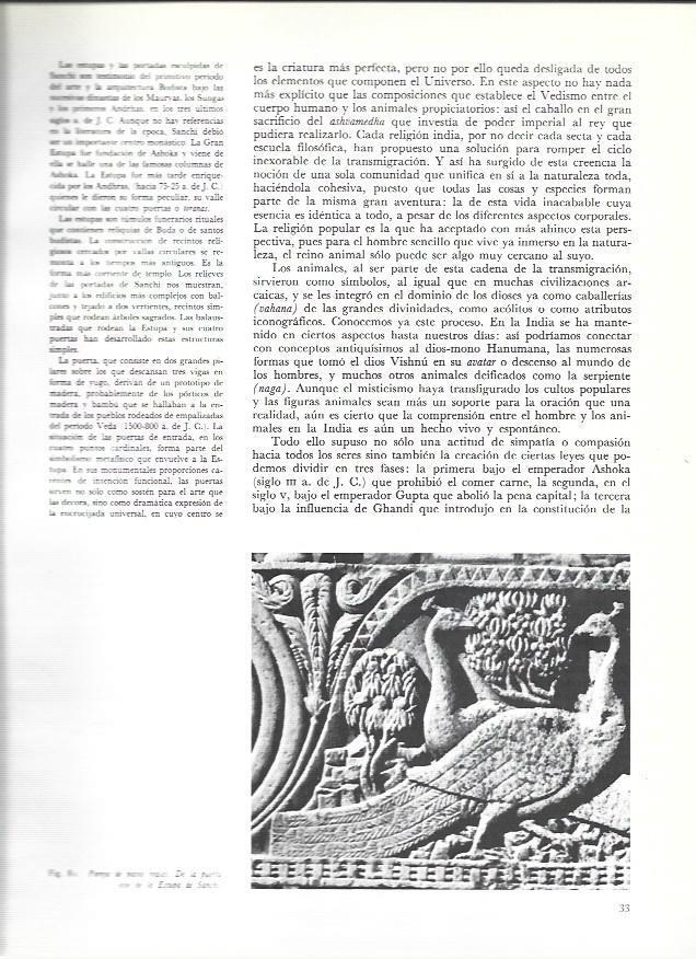 LAMINA 36997: Puerta con pavos reales de la Estupa de Sanchi, India