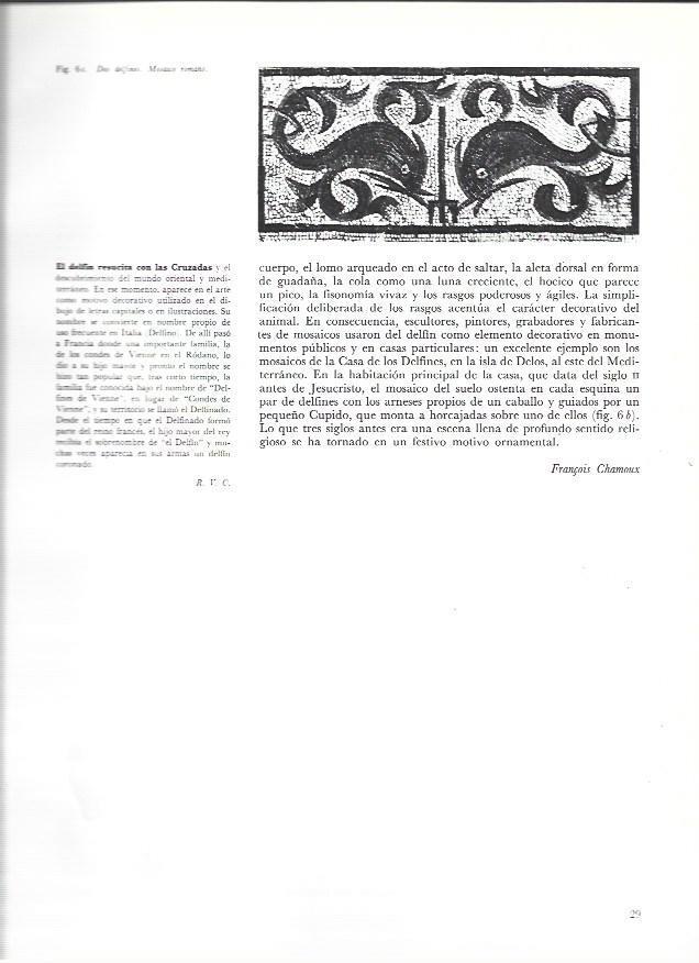 LAMINA 37009: Mosaico romano con delfines