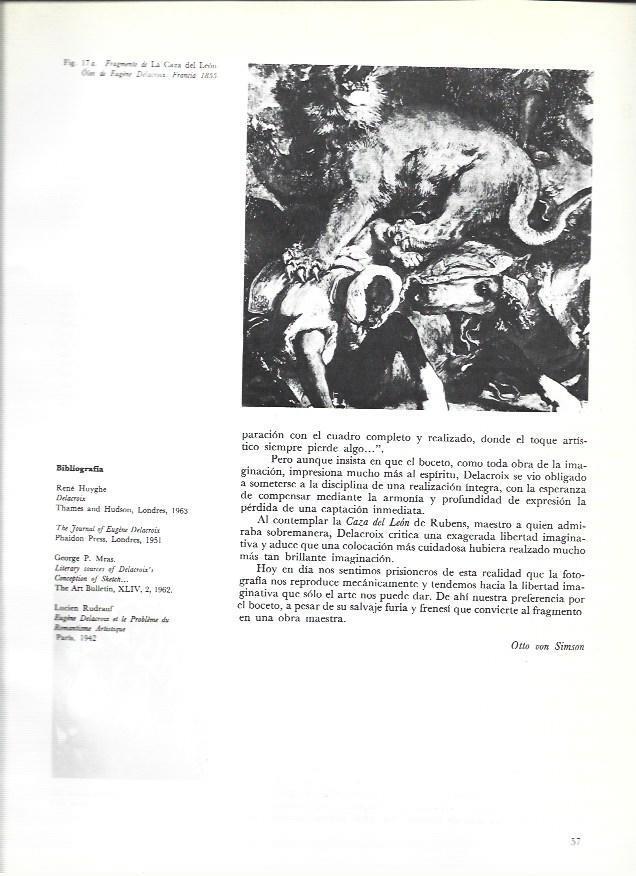 LAMINA 37017: Detalle de La caza del leon, por Delacroix