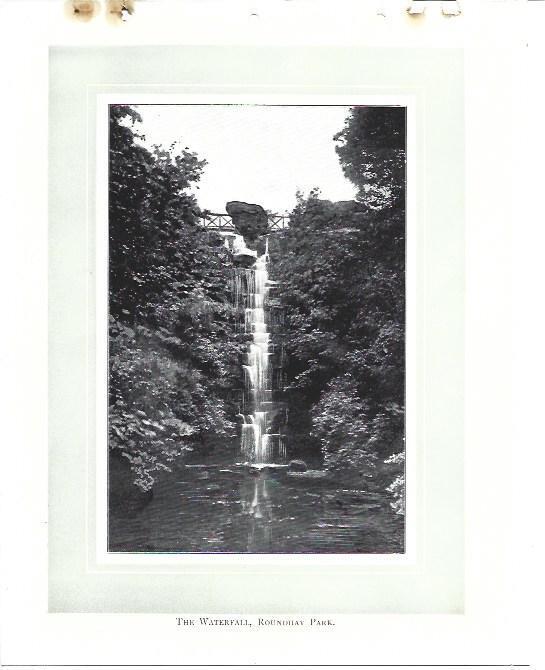 LAMINA 36979: The Waterfall, Roundhay Park of Leeds