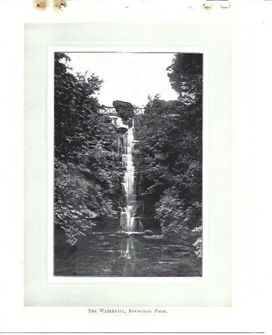 LAMINA 36979: The Waterfall, Roundhay Park of Leeds