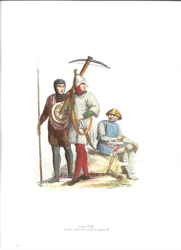LAMINA 37081: Sodados ingleses del reinado de Enrique III