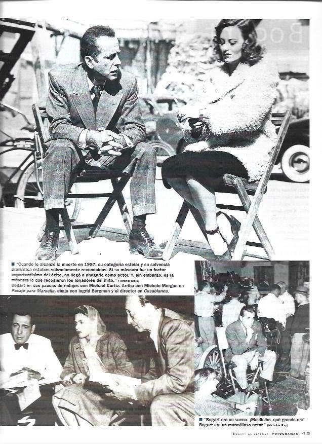 LAMINA 37297: Bogart en el rodaje de Casablanca