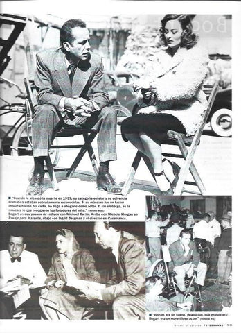 LAMINA 37297: Bogart en el rodaje de Casablanca