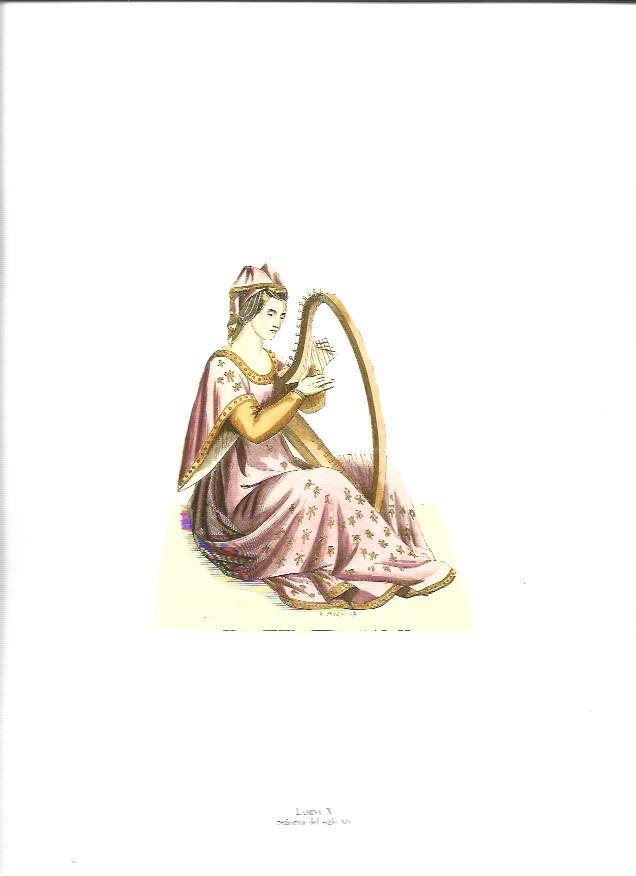 LAMINA 37033: Señorita del siglo XIV