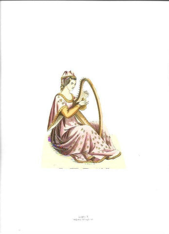 LAMINA 37033: Señorita del siglo XIV