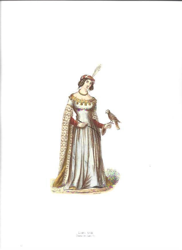 LAMINA 37041: Dama del siglo XV