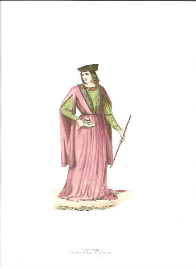 LAMINA 37055: Gentilhombre de la corte de Luis XII