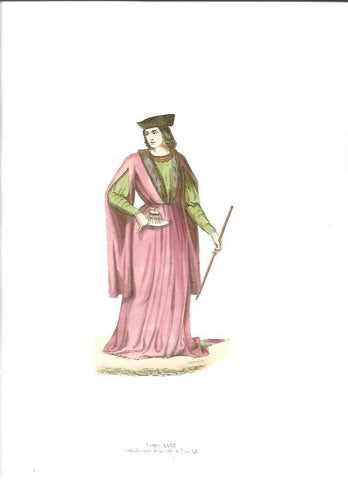 LAMINA 37055: Gentilhombre de la corte de Luis XII