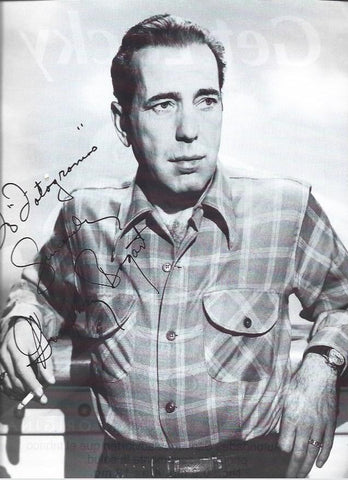 LAMINA 37298: Foto dedicada de Humphrey Bogart a Fotogramas