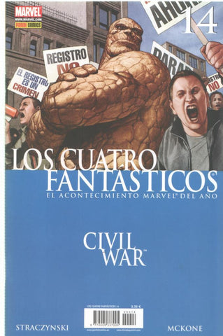 Panini: Los cuatro fantasticos, año 2 numero 14: Ciwil War: Decisiones tomadas