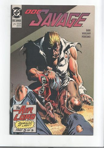 DC Comics: Doc Savage numero 21: Te air lord revealid at last, part 3