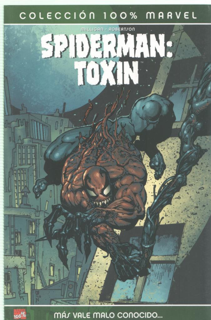 Panini: Coleccion 100% Marvel: Spiderman: Toxin: mas vale malo conocido