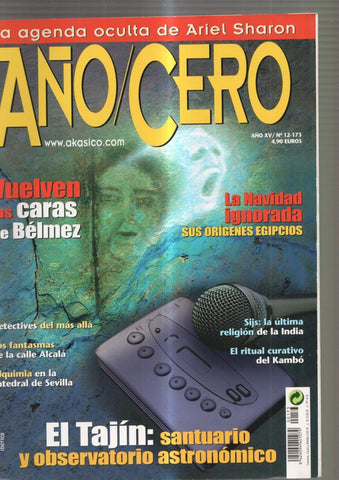 Año Cero numero 12-173, edicion 1990:: La agenda oculta de Ariel Sharon- Vuel- 
