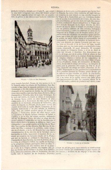 LAMINA V42774: Calle de San Francisco en Vitoria