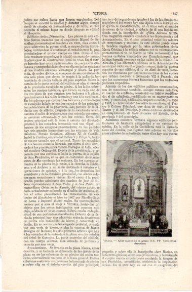 LAMINA V42776: Altar iglesia de las Carmelitas Descalzas en Vitoria