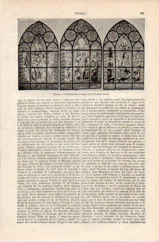 LAMINA V42778: Vidrieras de la Cripta de la Catedral de Vitoria