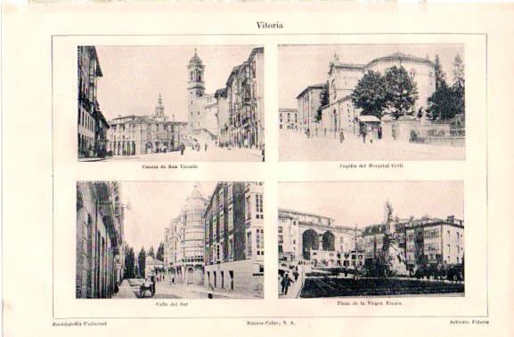LAMINA V42780: Vistas varias de Vitoria