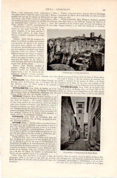 LAMINA V42770: Vista y campanario de Vitorchiano, Italia