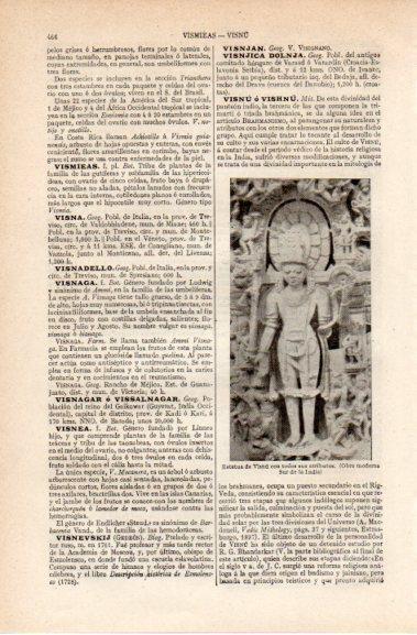 LAMINA V42756: Estatua de Visnu