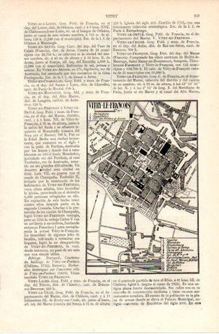 LAMINA V42785: Plano de Vitry-le-Francois