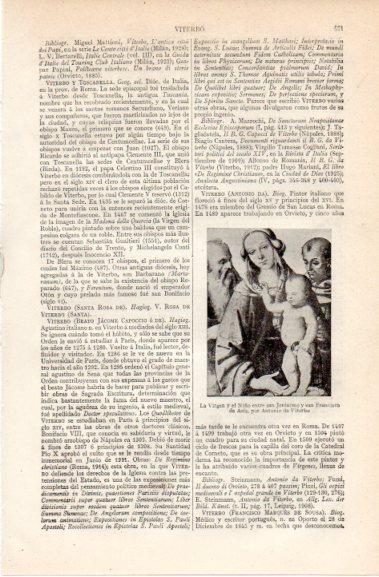 LAMINA V42766: La Virgen y el Niño por Antonio de Viterbo